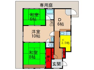 津田マンションの物件間取画像